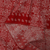 Coton imprimé bandana rouge