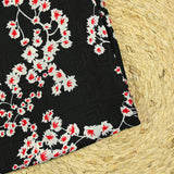 Twill fin de viscose logo arborescence fond noir