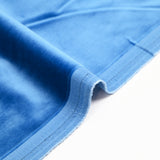 Velours de coton bleu céruléen
