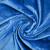 Velours de coton bleu céruléen