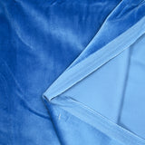 Velours de coton bleu céruléen