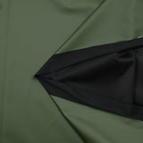 Simili cuir fin vert militaire envers maille