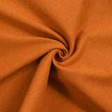 Bord-côte lurex doré tubulaire orange brûlé vendu au mètre