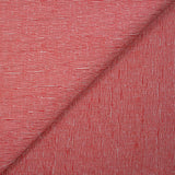 Coton doupionné effet seersucker rayé 1 mm blanc et rouge