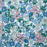 Coton liberty ® Clarabelle bleu au mètre