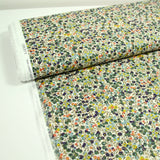 Cotton Liberty ® Metal a rayas Wiltshire verde por metro