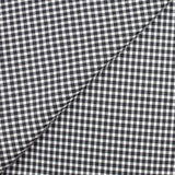 Coton tissé-teint à carreaux marine et blanc