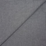 Coton tissé teint carreaux noir et blanc fond gris