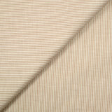 Coton tissé-teint rayé caramel fond blanc