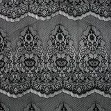 Dentelle fine feston baroque noire
