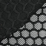 Dentelle polyester alvéole noir