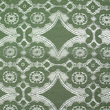 Dentelle polyester bohème kaki