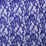 Dentelle polyester Clara bleu roi