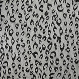 Dentelle polyester léopard noir