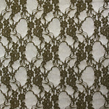 Dentelle polyester Noémie kaki