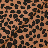 Gabardine 100% coton imprimée léopard