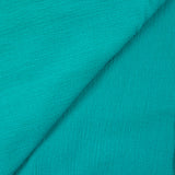 Gaze de coton turquoise