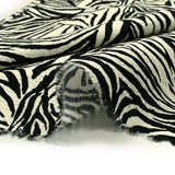 Jacquard de coton imprimé safari zébré