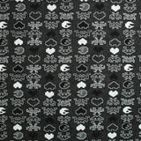 Jean's jacquard polyviscose pacman fond noir