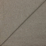Jersey de coton tissé-teint rayé marron et gris clair
