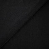 Jersey de polyester satiné fluide noir