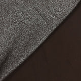 Jersey de viscose fin irisé argent fond marron