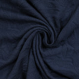Matelassé jersey fissures navy blue background