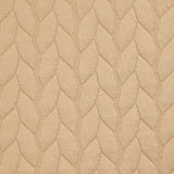 Jersey matelassé tresses fond beige
