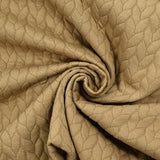 Matelassé jersey braids Camel background