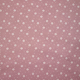 Jersey tout doux imprimé marguerite fond rose