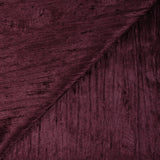Jersey velours plissé prune