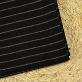 Laine rayée orange fond noir