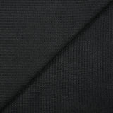 Maille côtelée grattée polyester Sybille noir