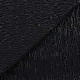 Maille côtelée rayé lurex noir