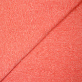 Maille de polyester chinée et mouchetée corail