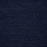 Maille polyester gaufrée et chinée bleu marine et noir