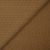 Maille tricot torsade Léonie camel