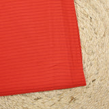 Maille viscose fluide à rayures ajourées corail