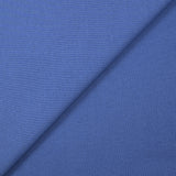 Molleton de coton french terry bleu barbeau
