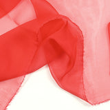Mousseline de 100% soie rouge