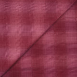 Ottoman de polyester à carreaux framboise