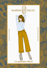 Pantalones de arrecifes de patrones de alta costura