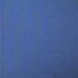 Polycoton rayé bleu 3 mm fond bleu