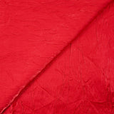 Polyester froissé Romane rouge feu