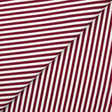 Popeline de coton Lina rayée 5mm bordeaux