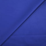 Popeline de coton satinée bleu roi