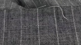 Polyviscose and striped linen Maud Beige background