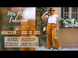 Patrón de costura de pantalones y pantalones cortos