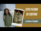 Patrón de costura de blusa de tormenta