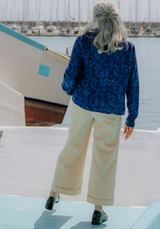 Pantalones de arrecifes de patrones de alta costura